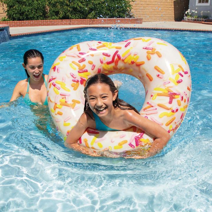 Image du produit Intex 56253NP Tube cardiaque en forme de donut, taille gonflée : 94 cm x 89 cm x 25 cm
