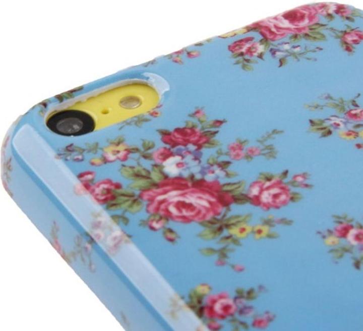 Produktbild König Design Schutzhülle Hard Case für Apple iPhone 5c blume (Apple iPhone 5c)