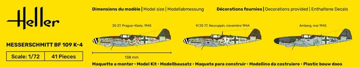 Nährwerte und Zutaten Heller STARTER KIT Messerschmitt Bf 109 K-4