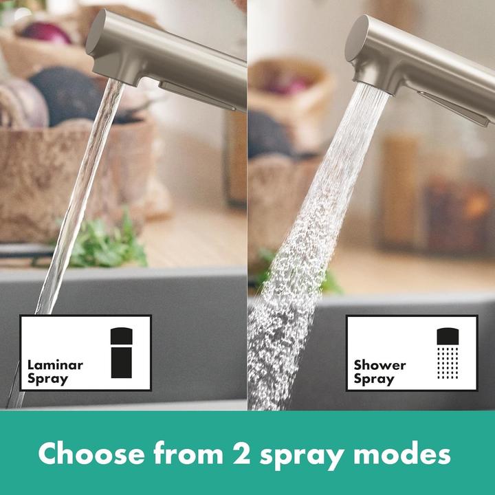 Image du produit hansgrohe HG Einhebel-Spültischmischer Zesis M33 150 Ausziehbrause 2 jet Edelstahl-Optik