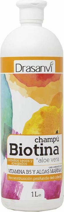 Immagine prodotto Drasanvi Shampoo alla Biotina e Aloe Vera per capelli secchi e spenti (1000 ml)