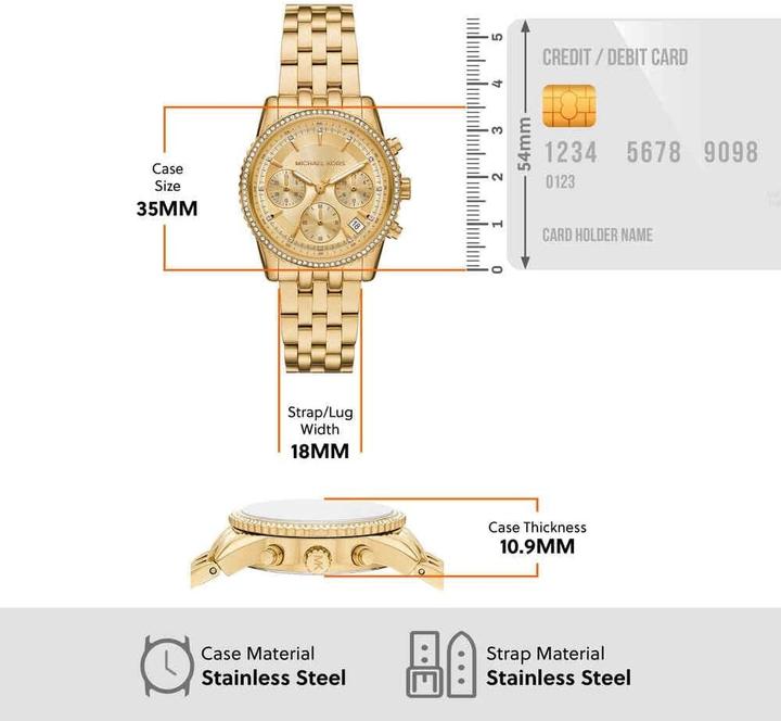 Produktbild Michael Kors Chronograph Bryant (Analoguhr, Chronograph, 35 mm)