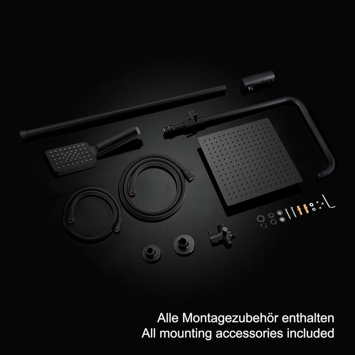 Actual product image Görbach Black Shower System