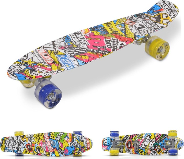 Immagine prodotto Byox Hipster da skateboard per bambini (22.05")