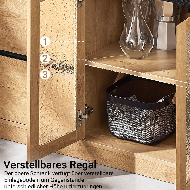 Image du produit SoBuy Schrank Sideboard (112 x 40 x 89 cm)