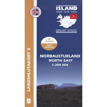 Island-Landshlutakort.05 Nordausturland, Landkarte