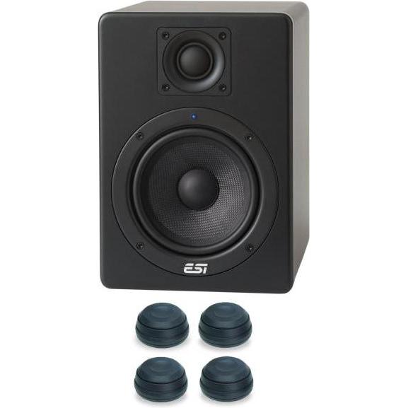 ESI Aktiv 05 Monitor-Box + Schwingungsdämpfer (Aktiv, 1 Stk., 1x 60 W), Monitor Lautsprecher