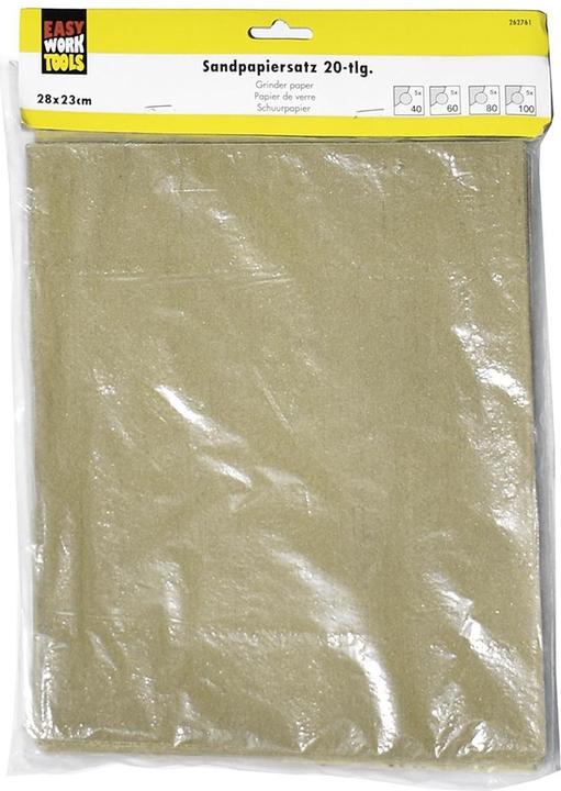 Image du produit Easy Work Jeu de papier de verre (40, 60, 80, 100)