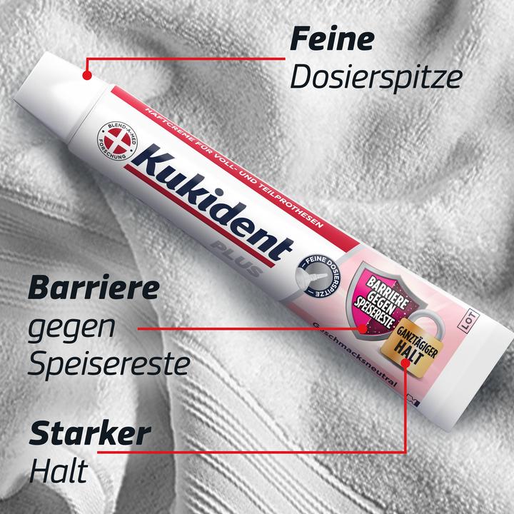 Actual product image Kukident Plus Barriere gegen Speisereste Geschmacksneutral 40G Haftcreme