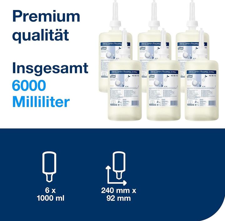 Produktbild Tork Handwash 420810 Flüssigseife 1l 6St. (Flüssigseife, 1000 ml)