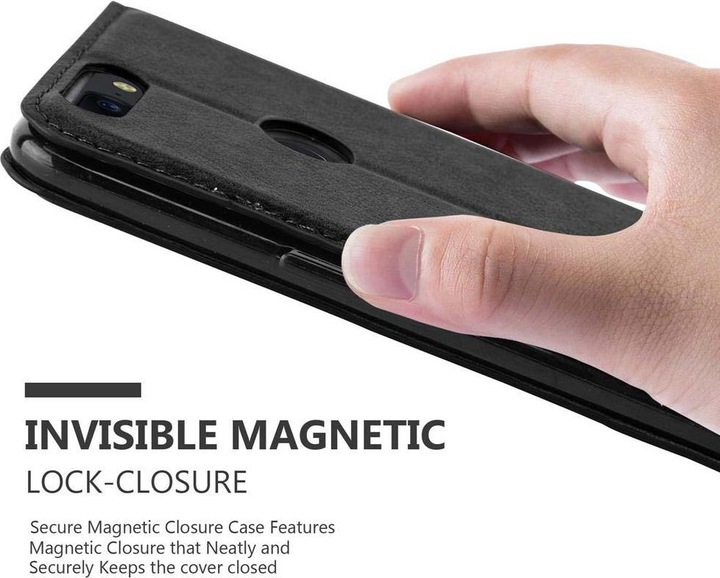 Actual product image Cadorabo Book Invisible Magnet Cover (OnePlus 5T)