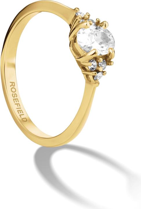 Rosefield - Charming gold-plated ring with JRVO zircons - Circuit: 48 mm