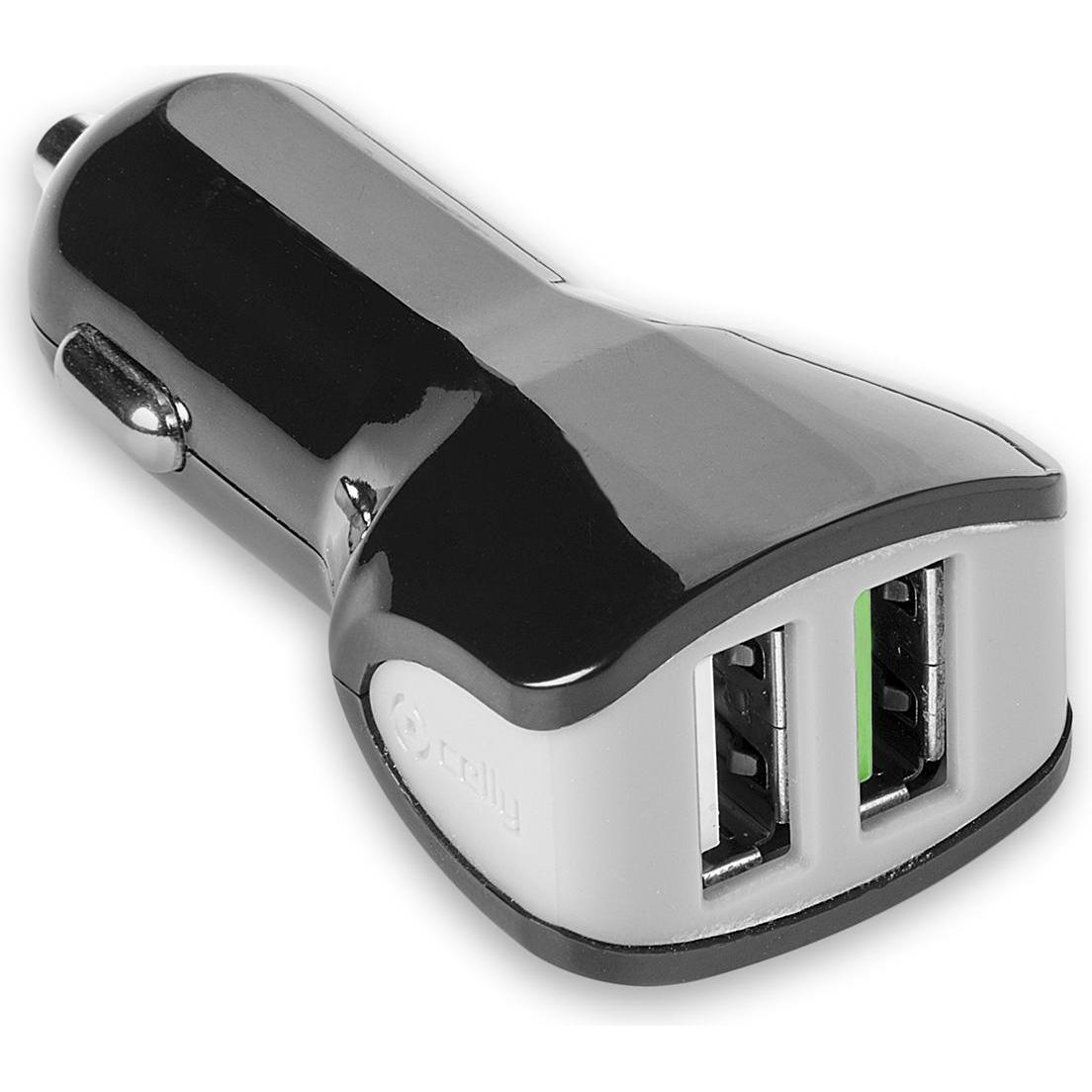 Celly Turbo Car Charger, Auto Adapter, Schwarz