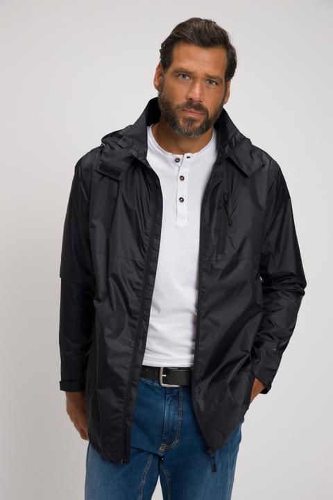 Immagine prodotto JP1880 Giacca impermeabile da pioggia con cappuccio, zip e leggera fodera di mesh (4XL)