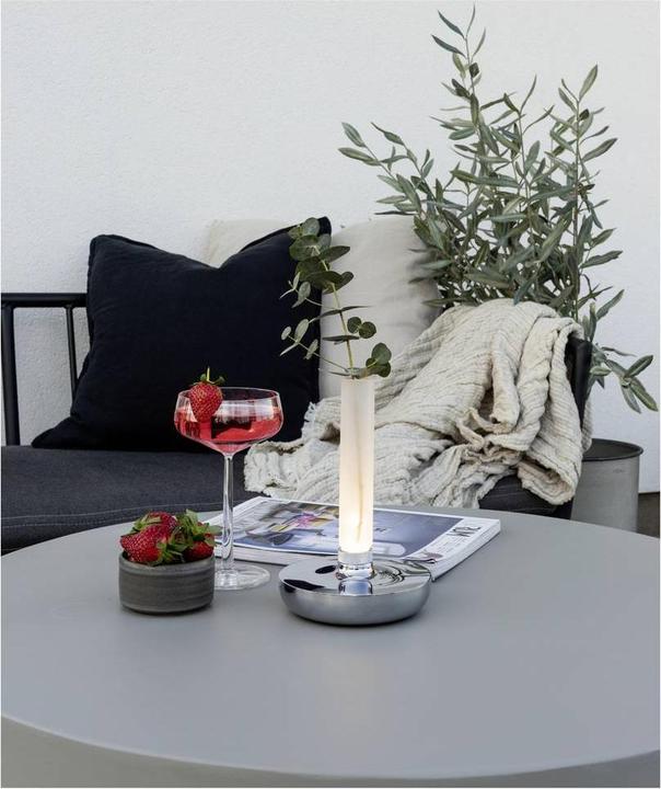 Produktbild Konstsmide Akku-LED Vase Biarritz Silver Indoor/Outdoor 7827-003