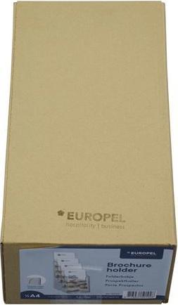 Produktbild Europel Tisch-Prospekthalter, DIN lang, 4 F„cher, glasklar (A5)