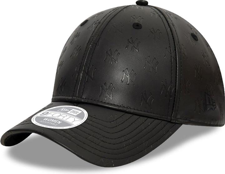 Produktbild New Era 9Forty Damen Cap - Kunstleder Ny Yankees Schwarz