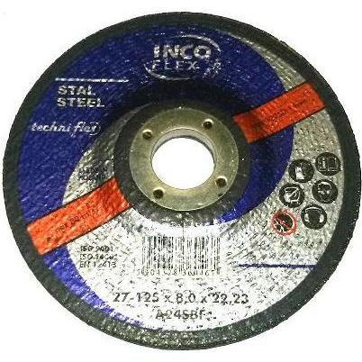Incoflex, Schleifmittel, Metall -Schleifscheibe 125 x 8 x 22,2 mm