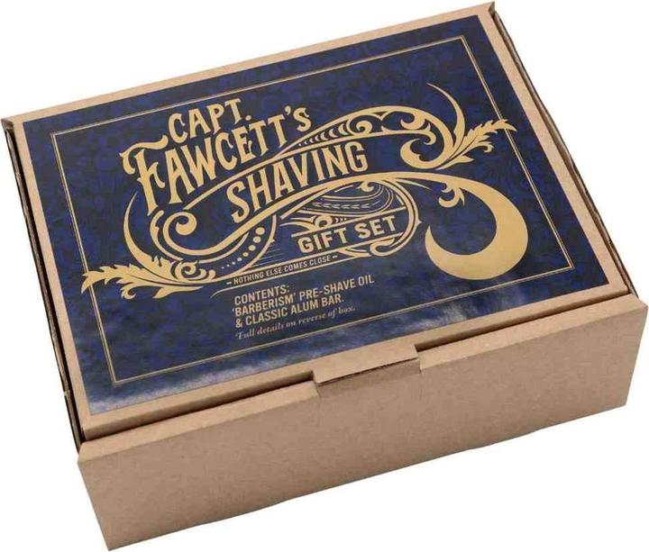 Produktbild Captain Fawcett Alaun Bar & Barberism Pre-Shave Öl Geschenkset