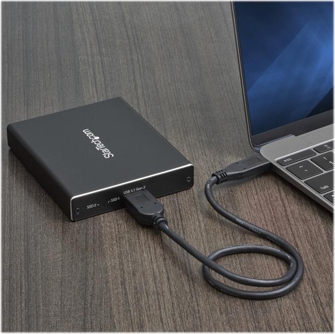 Image du produit StarTech Boîtier De Lecteur HDD Double Slot (M.2 2230, M.2 2242, M.2 2260, M.2)