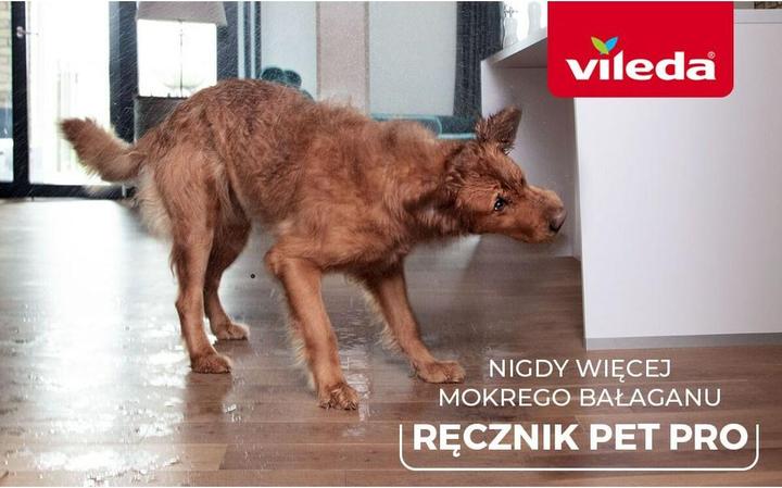 Produktbild Vileda Pet Pro Microfaser-Handtuch M (grau, Gr??e M, 45 x 70cm) (Katze, Hund)