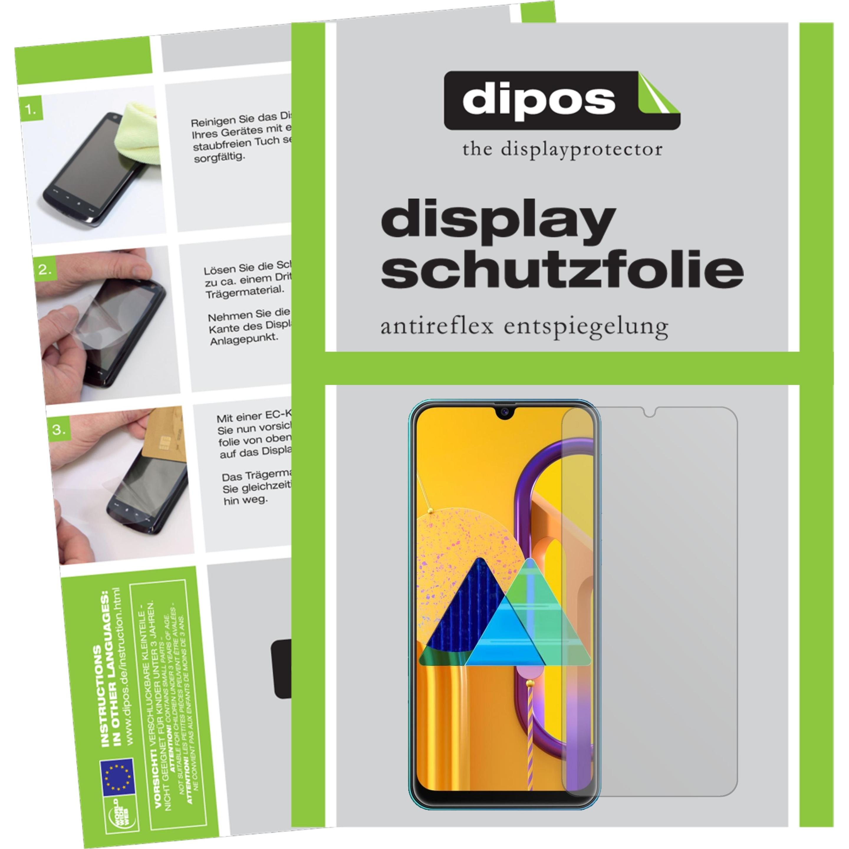 Dipos Displayschutzfolie Antireflex (6 Stück, Samsung Galaxy M21), Smartphone Schutzfolie, Transparent