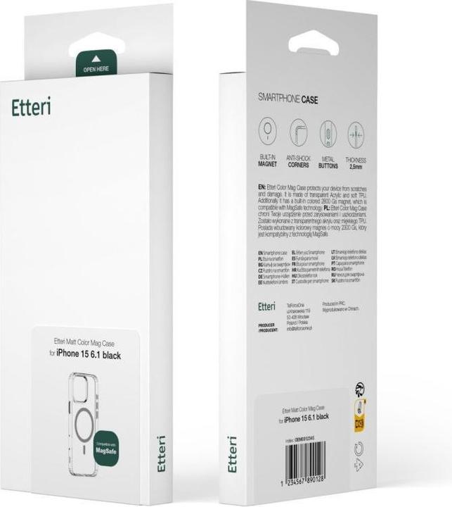 Produktbild Etteri Color Mag case for iPhone 16 Pro Max 6,9" grey (Apple iPhone 16 Pro Max)