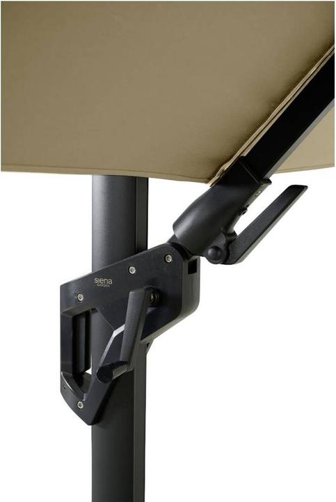 Actual product image Siena Garden Elio N+ cantilever parasol anthracite/taupe 300 x 300 cm (3 m)
