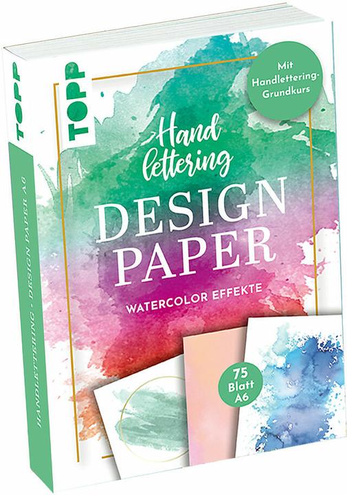 Immagine prodotto Blocco di carta per disegno handlettering Effetti acquerello A6 (A6, Copertina rigida)