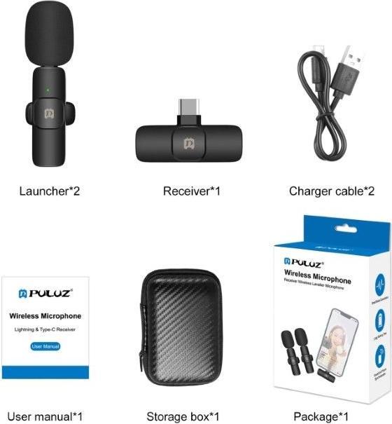 Actual product image Puluz Wireless microphone