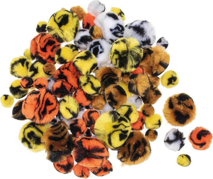 Produktbild Glorex Pompon Tieroptik 15-30 mm, 100 Stück