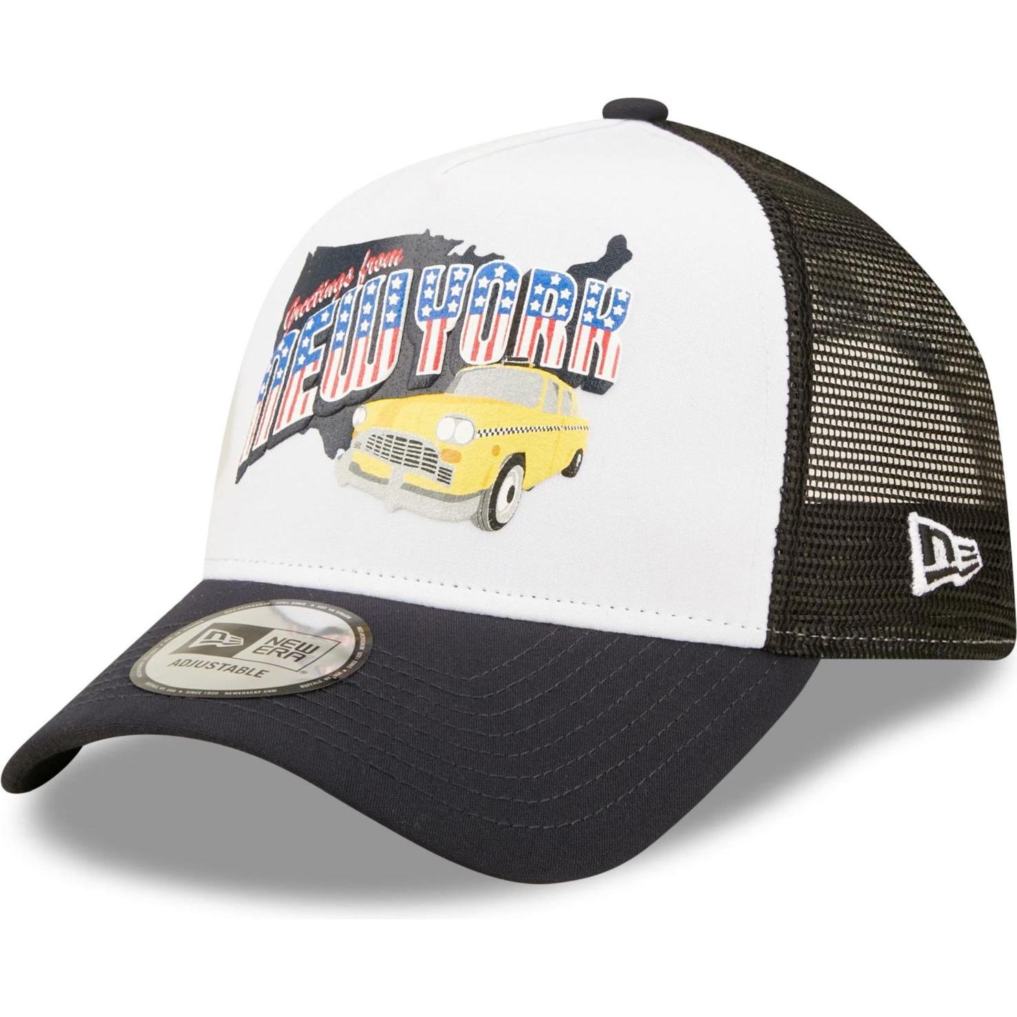 New Era, Herren, Cap, Aframe Trucker Greetings From New York, Blau, (One Size)