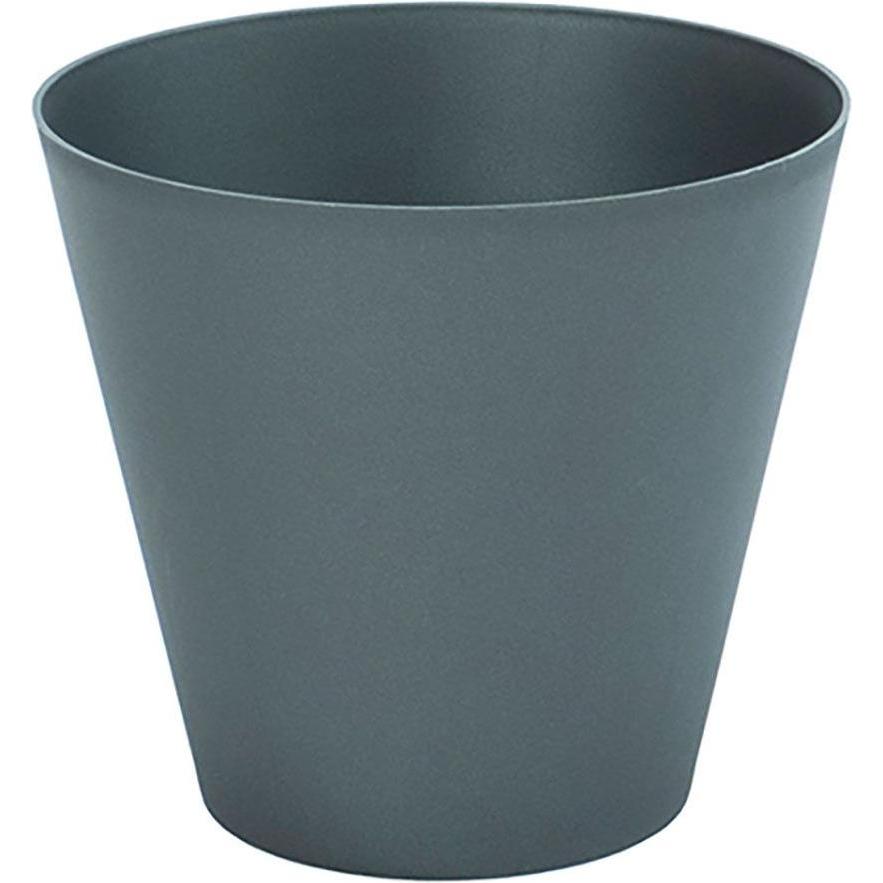 Plastiken, Vaso da fiori, Anthracite color injection cone ø18cm