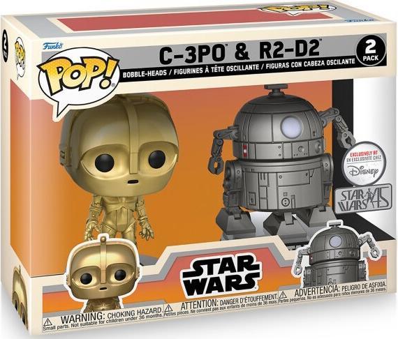 Actual product image Funko Star Wars - R2-D2 & C-3PO 9 POP! Vinyl figures 2-pack Concept Series 9 cm