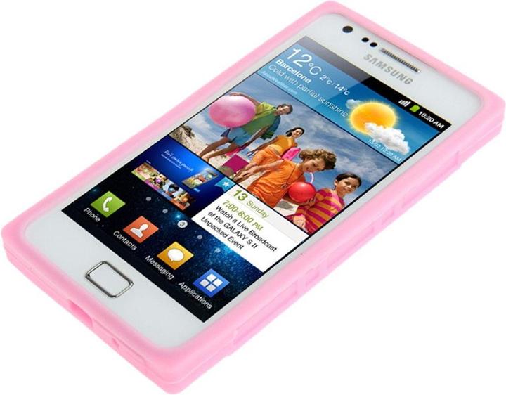 Produktbild König Design Silikon Hülle Retro Kassette für Samsung Galaxy S2 i9100 Rosa (Samsung Galaxy S2 I9100)
