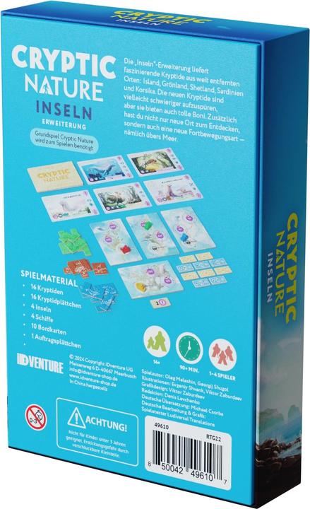 Immagine prodotto iDventure Isole - Natura Criptica - Espansione per il gioco da tavolo (Tedesco)