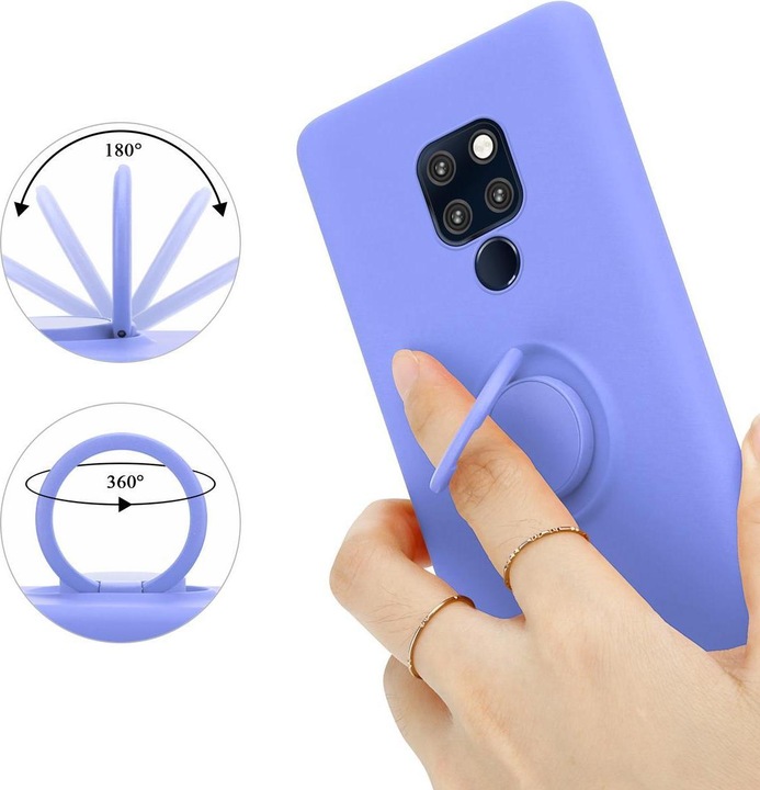 Actual product image Cadorabo TPU Liquid Ring Silicone Case Cover (Mate 20)