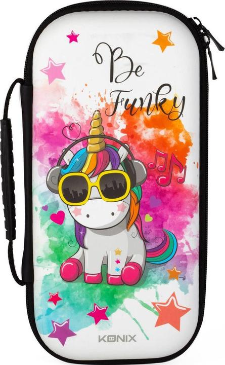 Actual product image Konix Mythics Pro Carry Case Unicorn be funky (Switch, Switch Lite, Switch OLED)