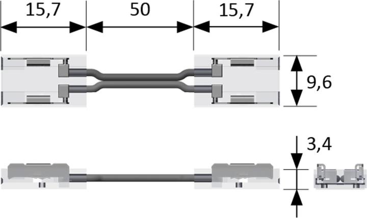 Immagine prodotto Halemeier Connettore flessibile corto Versa 12 V