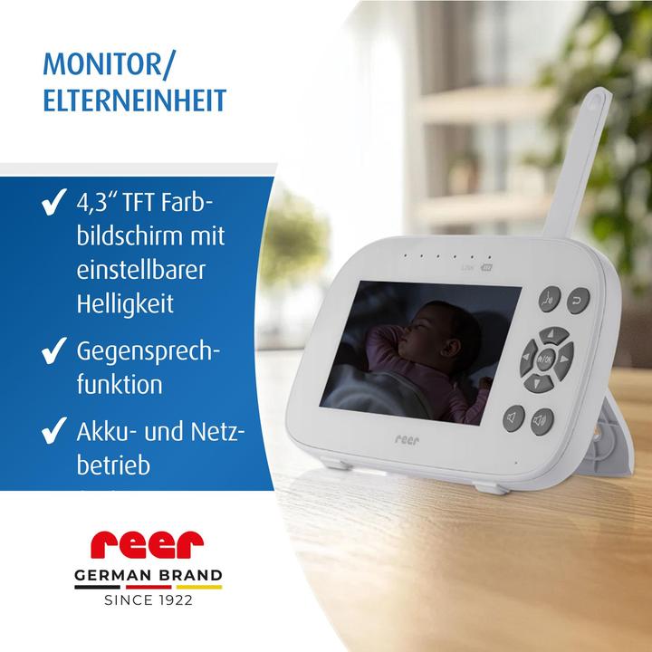 Produktbild Reer BabyCam XL Move (Babyphone mit Kamera, 300 m)