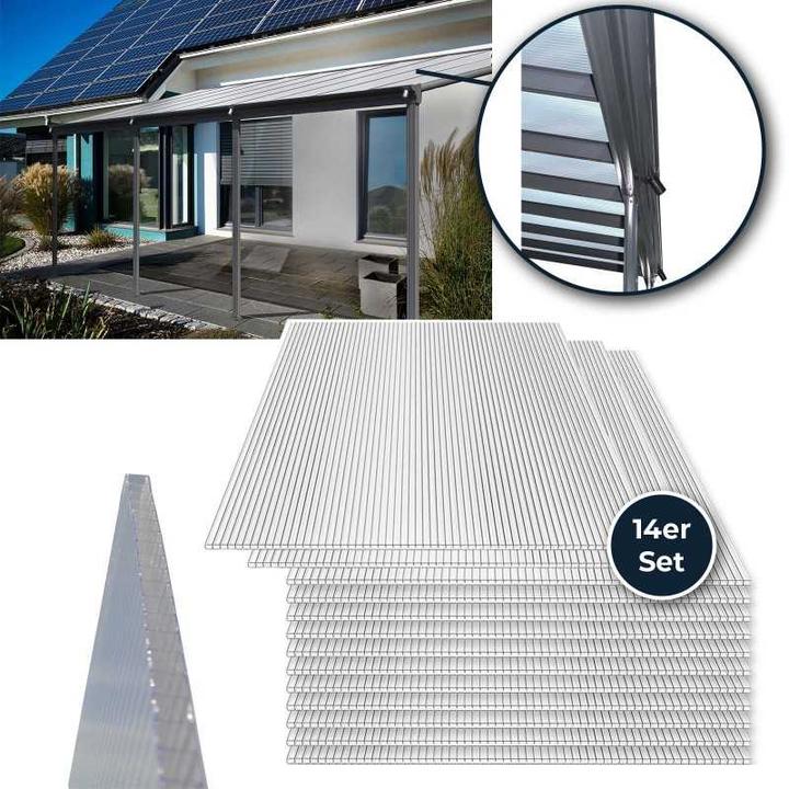 Image du produit Avetoe 14x Hohlkammerstegplatten Polycarbonat