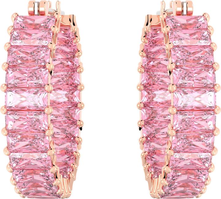 Immagine prodotto Swarovski Matrix Creoles Taglio Baguette Oro Rosa (Metallo Swarovski)