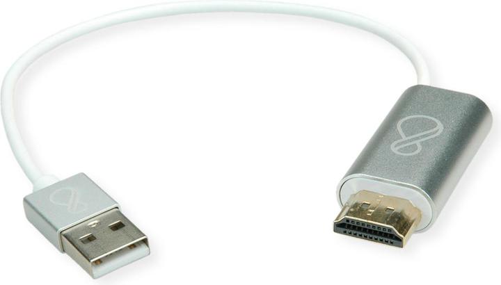 Produktbild Bachmann Ochno Adapter HDMI zu USB-C und USB-A - Adapter - Digital/Daten (USB Typ-C, 25 cm)