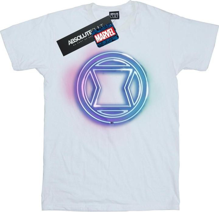 Actual product image Mens Black Widow Neon Logo T-Shirt (5XL)
