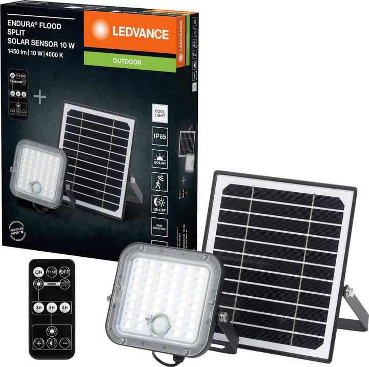 Actual product image Ledvance Solar LED floodlight Endura Flood Split 10 W, 1400 lm, 4000 K (1400 lm)