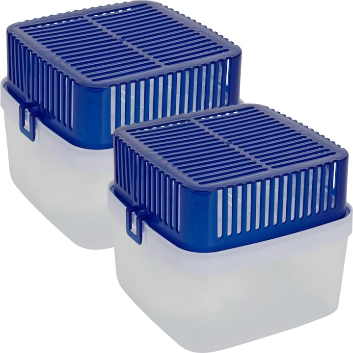 Produktbild Ultra Fresh 2er-Set Luftentfeuchter inkl. zwei 400 g Granulat-Beutel, Raumentfeuchter 1,8 l (25 m²)