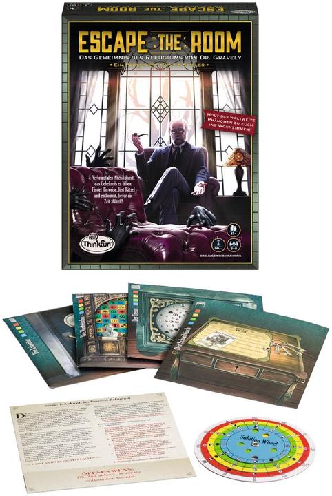 Produktbild Thinkfun Escape The Room: Das Geheimnis des Refugiums von Dr. Gravely (Deutsch)