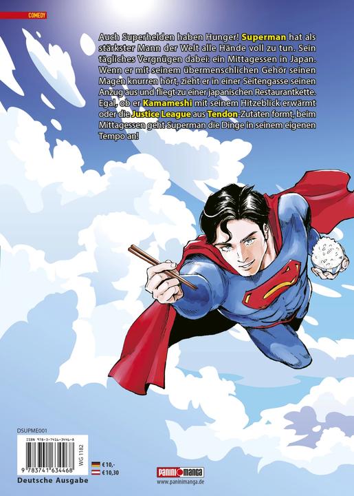 Actual product image Panini Superman vs. Meshi: Kulinarische Ausflüge nach Japan (Manga) 01 (German, Kai Kitagou, Satoshi Miyagawa, 2023)