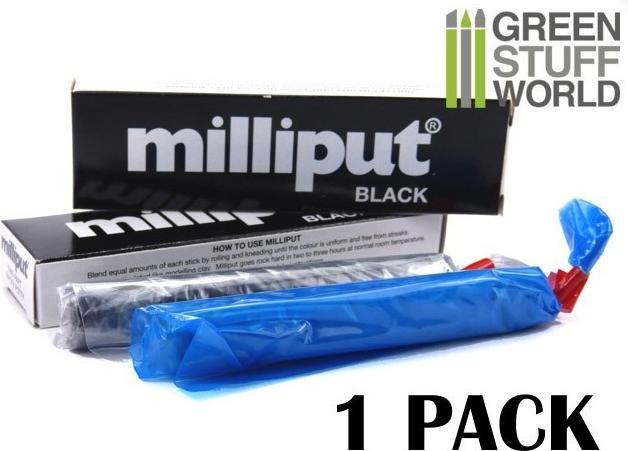 Produktbild Milliput Epoxy Knete 135gr - Schwarz