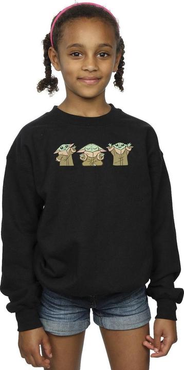 Produktbild Star Wars The Mandalorian Grogu Poses Sweatshirt Mädchen (140, 146)